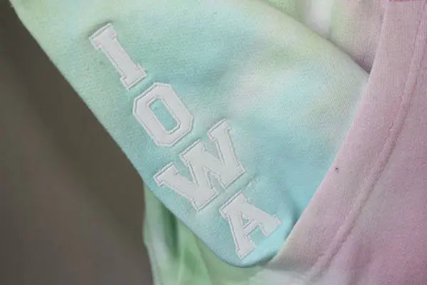 Iowa Hawkeyes Pastel Tie Dye Hoodie