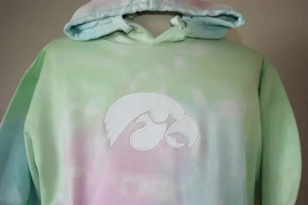 Iowa Hawkeyes Pastel Tie Dye Hoodie