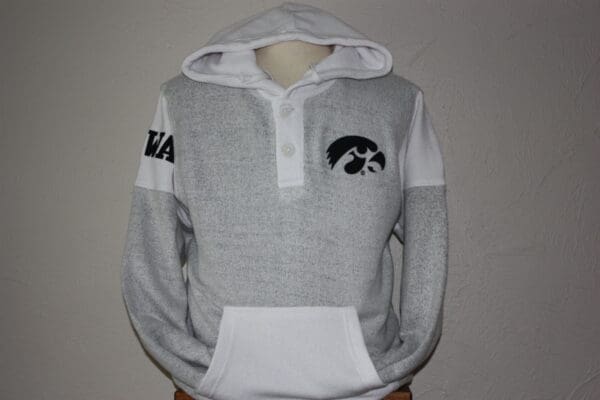 Iowa Gr and White Hoodie